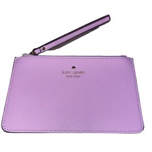 🆕💜 Kate Spade Lavender Zip Wristlet | Chic & Stylish | NWT
